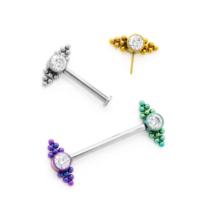 Tilum Titanium Jeweled Side Mount Bead Clusters Threadless Top Price Per 1 Tilum Vibrators