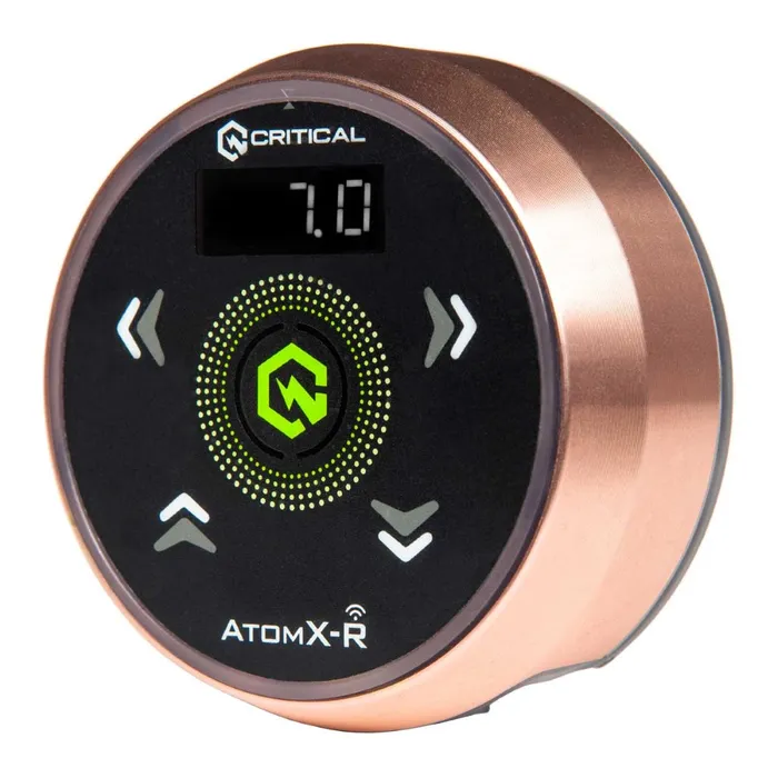 Vibrators Critical Tattoo Critical Tattoo Atom XR Power Supply Rose Gold with Black Overlay
