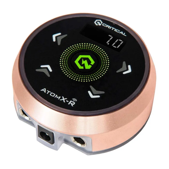 Vibrators Critical Tattoo Critical Tattoo Atom XR Power Supply Rose Gold with Black Overlay