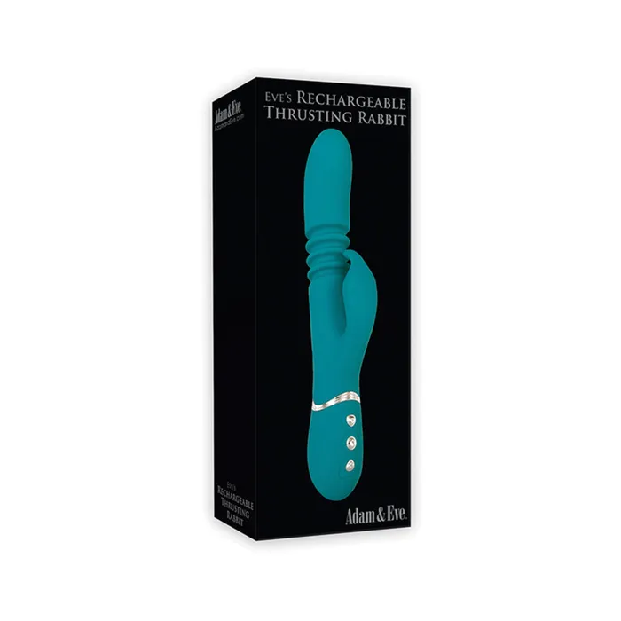 Adam Eve Eves Rechargeable Thrusting Rabbit Green Fairvillacom Female Sex Toys