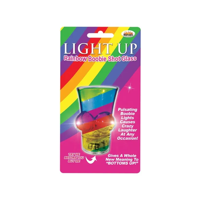Dildos Fairvillacom Light Up Rainbow Boobie Shot Glass