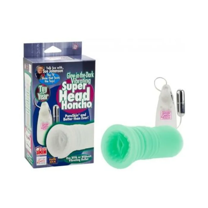 Fairvillacom Male Sex Toys Sue Johanson Glow In The Dark Vibrating Super Head Honcho Masturbator