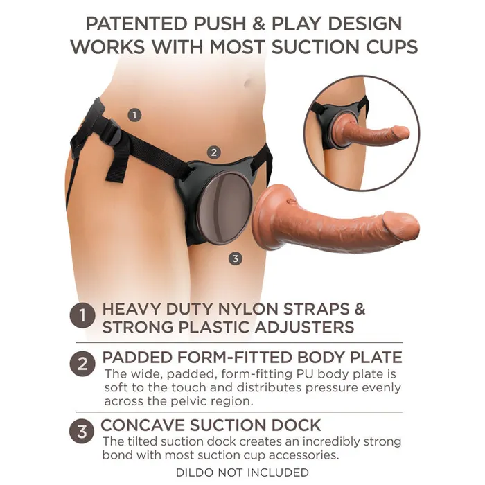 ShhhWndsr Female Sex Toys King Cock Elite Comfy Body Adjustable Dock StrapOn Harness No probe ShhhWndsr Female Sex Toys King Cock Elite Comfy Body Adjustable Dock StrapOn Harness No probe