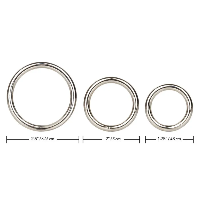 3 Piece Silver Ring Set California Exotic Couples 3 Piece Silver Ring Set California Exotic Couples