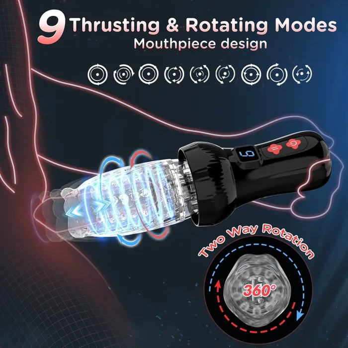 ANGELSX Male Sex Toys Verbesserter 2in1Masturbator mit automatischer Schub und Drehfunktion fr Mnner ANGELSX Male Sex Toys Verbesserter 2in1Masturbator mit automatischer Schub und Drehfunktion fr Mnner