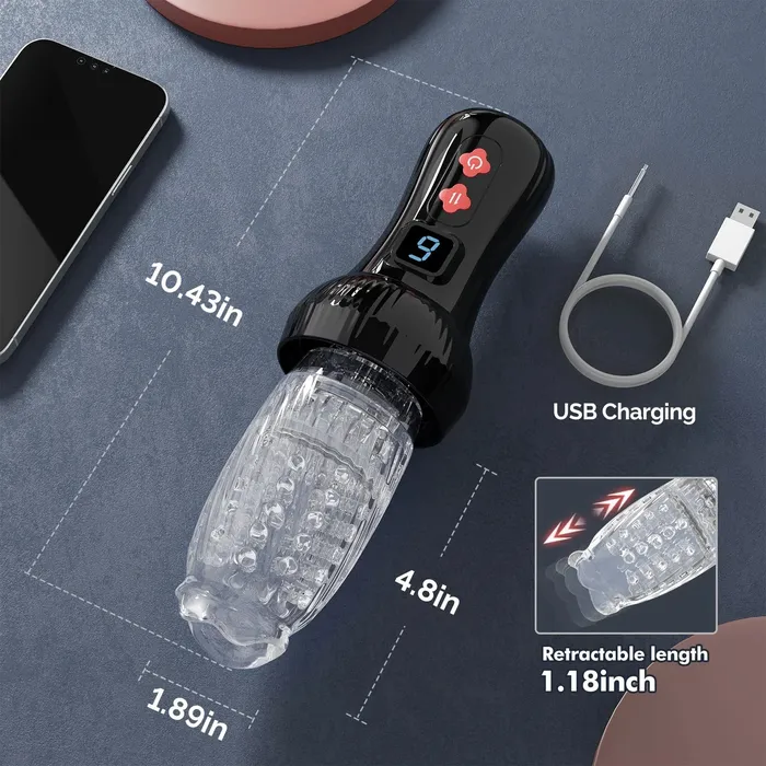 ANGELSX Male Sex Toys Verbesserter 2in1Masturbator mit automatischer Schub und Drehfunktion fr Mnner ANGELSX Male Sex Toys Verbesserter 2in1Masturbator mit automatischer Schub und Drehfunktion fr Mnner