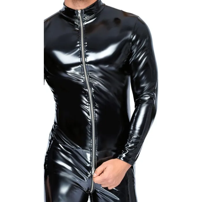 Black Level Anal Black Level Vinyl Jumpsuit With Zip Black Black Level Anal Black Level Vinyl Jumpsuit With Zip Black