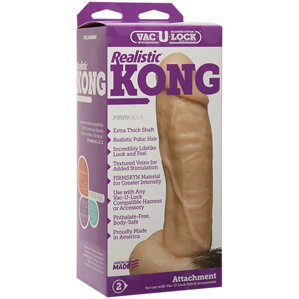 Doc Johnson Female Sex Toys VacULock Kong Realistic Dildo Attachment Doc Johnson Female Sex Toys VacULock Kong Realistic Dildo Attachment