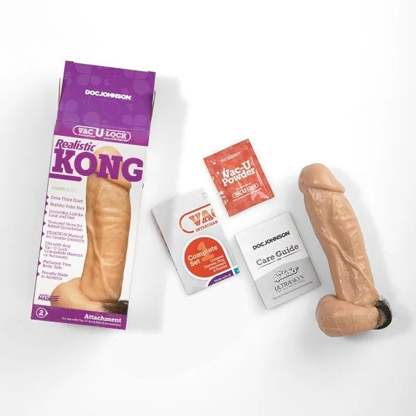 Doc Johnson Female Sex Toys VacULock Kong Realistic Dildo Attachment Doc Johnson Female Sex Toys VacULock Kong Realistic Dildo Attachment