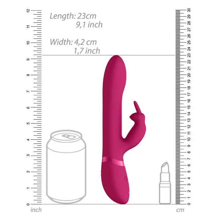 Female Sex Toys Shots Toys Vive Amoris Pink Rabbit Vibrator With Stimulating Beads