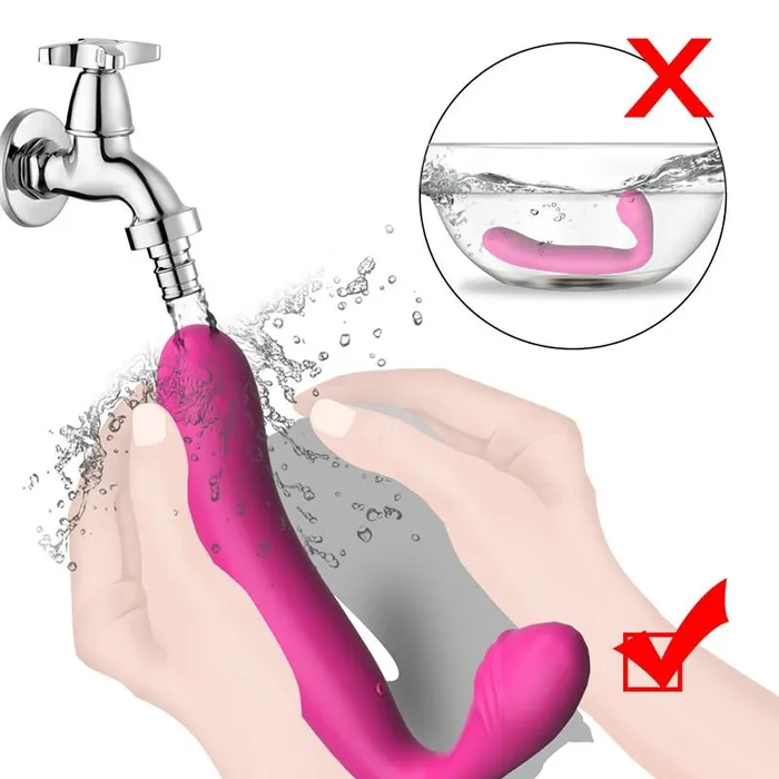 Kinkstasy Female Sex Toys Wild Desires Strapless Vibrating Strap on GSpot Stimulatior