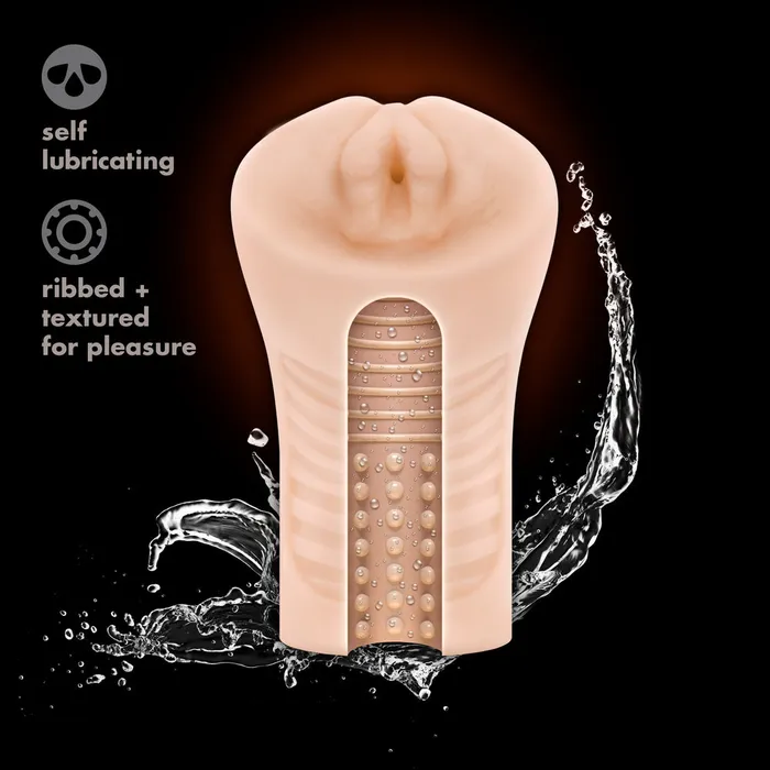 Male Sex Toys M Elite Soft and Wet Annabella Self Lubricating Masturbator Blush Novelties
