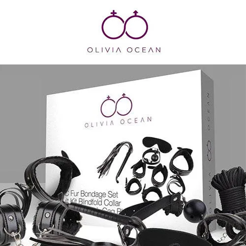 OliviaOcean 7 Piece Bondage Kit Black Couples