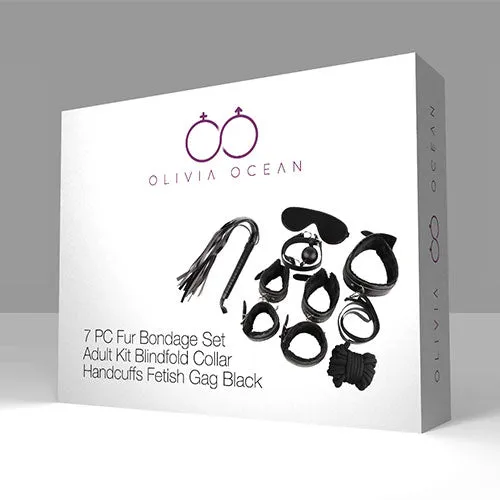 OliviaOcean 7 Piece Bondage Kit Black Couples