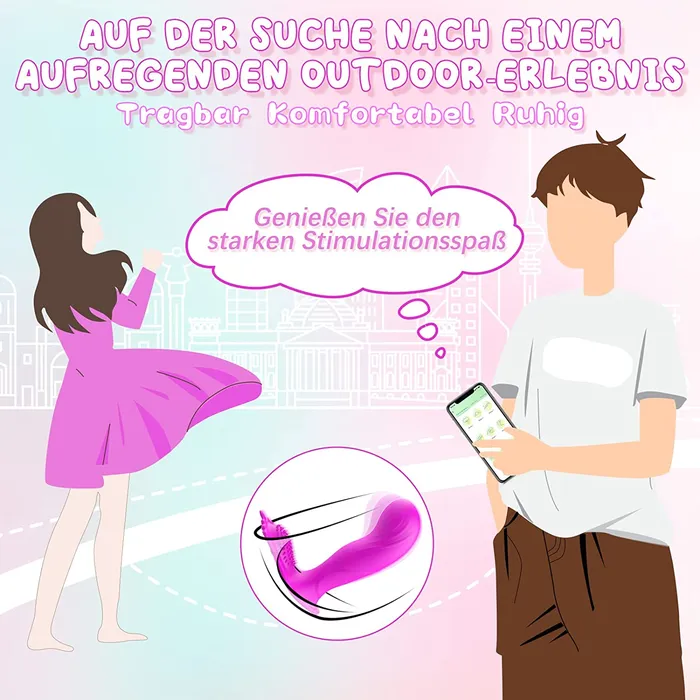 Tragbarer Dildo Vibrator mit APP und Bluetooth Leiser Butterfly Vibratoren fr Klitoris und GPunkt ANGELSX Female Sex Toys Tragbarer Dildo Vibrator mit APP und Bluetooth Leiser Butterfly Vibratoren fr Klitoris und GPunkt ANGELSX Female Sex Toys