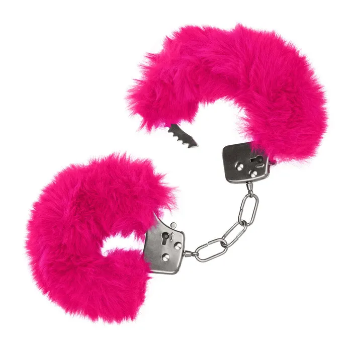 Vibrators California Exotic Ultra Fluffy Furry Cuffs Pink